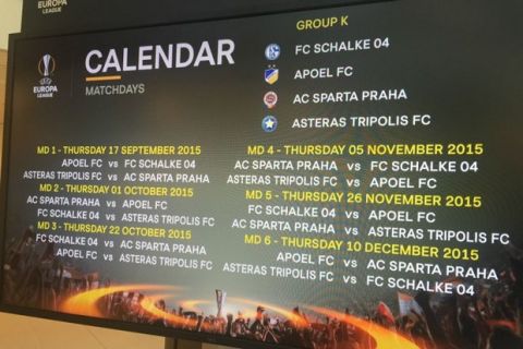Το πρόγραμμα ΠΑΟΚ και Αστέρα Τρίπολης στο Europa League