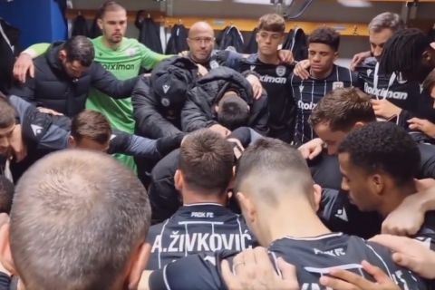ΠΑΟΚ: Η πωρωτική ομιλία του Ζίβκοβιτς στα αποδυτήρια που έσπρωξε τους παίκτες στη νίκη επί του Ατρομήτου