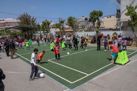 Ο ΟΦΗ έφτιαξε γήπεδο στο 41ο Δημοτικό σχολείο Ηρακλείου