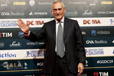 Ο πρόεδρος της ιταλικής ποδοσφαιρικής ομοσπονδίας, Γκαμπριέλε Γκραβίνα