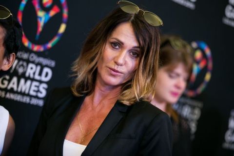 Nadia Comaneci attends the 2015 Special Olympics Celebrity Dance Challenge held at Wallis Annenberg Center For The Performing Arts on Friday, July 31, 2015, in Beverly Hills, Calif. (Photo by John Salangsang/Invision/AP)