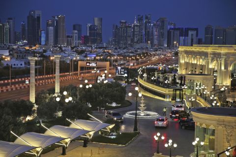 Η θέα από το Αλ Χαζμ στην Ντόχα στο Κατάρ