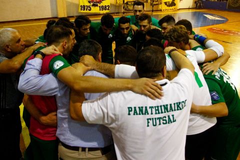 Στιγμιότυπο από αγώνα της ομάδας futsal του Παναθηναϊκού