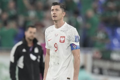 Ο Λεβαντόβσκι μετά το τέλος του αγώνα Μεξικό - Πολωνία | 22 Νοεμβρίου 2022