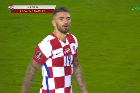 Κροατία - Σλοβενία: Ο Λιβάγια πέτυχε το πρώτο γκολ του με την εθνική