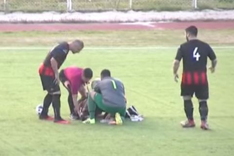 Ο ρέφερι Τσοπλάκος σώζει έναν ποδοσφαιριστή σε αγώνα της ΕΠΣ Αιτωλοακαρνανίας