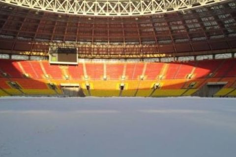 Δείτε το χιονισμένο γήπεδο που θα παίξει ο Ολυμπιακός