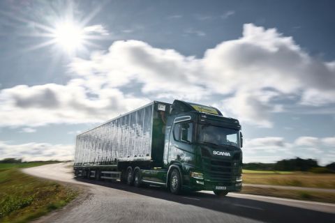 Scania R-series solar-powered hybrid electric truck
