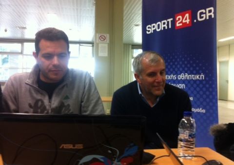 O Zέλικο Ομπράντοβιτς και ο Δημήτρης Ιτούδης στο Sport24.gr