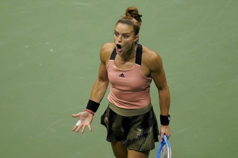 Η Μαρία Σάκκαρη δεν έκρυβε τον εκνευρισμό της για την εξέλιξη του ημιτελικού με την Ραντουνάκου στο US Open