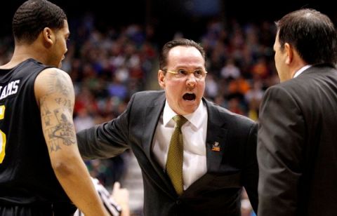 Wichita State head coach Gregg Marshall on the sidelines against Gonzaga in the NCAA Tournament third round at EnergySolutions Arena in Salt Lake City, Utah, on Saturday, March 23, 2013. Wichita State won, 76-70. (Jaime Green/Wichita Eagle/MCT) ** HOY OUT, TCN OUT **