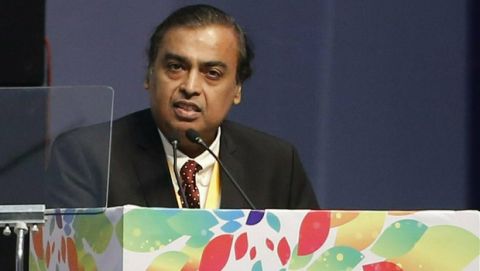 FILE - In this Jan. 18, 2019, file photo, Chairman and Managing Director of Reliance Industries Mukesh Ambani speaks during the inauguration of the 9th Vibrant Gujarat Global Summit (VGGS) in Gandhinagar, India. A rich list by wealth compiler Hurun Report shows the market meltdowns in 2018 obliterated $1 trillion in wealth, with more than 212 of China's richest individuals losing their dollar billionaire status. (AP Photo/Ajit Solanki, File)