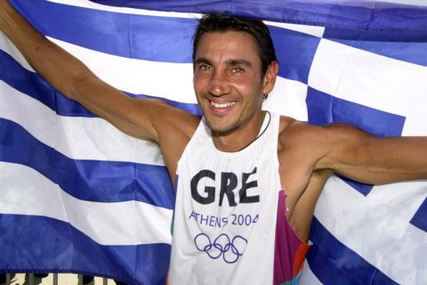 Ο Νίκος Κακλαμανάκης στους Ολυμπιακούς Αγώνες του 2004