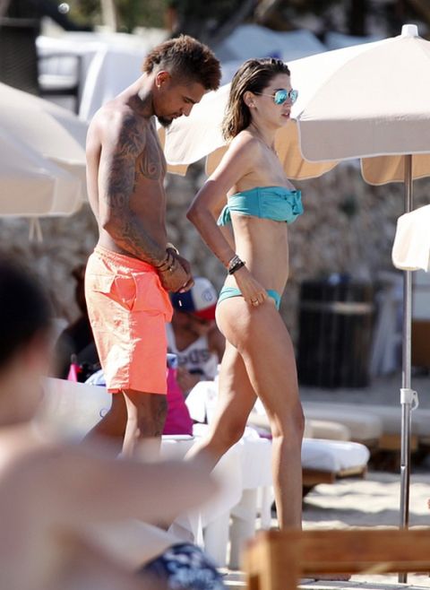 EXCLUSIVE: Schalke 04's Kevin Prince Boateng and girlfriend, Melissa Satta, enjoy holidays in Ibiza
<P>
Pictured: Kevin Prince Boateng and Melissa Satta
<B>Ref: SPL1050651  100615   EXCLUSIVE</B><BR/>
Picture by: Splash News<BR/>
</P><P>
<B>Splash News and Pictures</B><BR/>
Los Angeles:	310-821-2666<BR/>
New York:	212-619-2666<BR/>
London:	870-934-2666<BR/>
photodesk@splashnews.com<BR/>
</P>