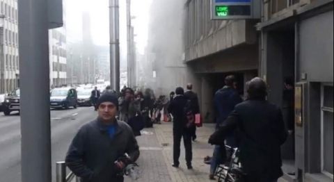 Eικόνες από το τρομοκρατικό χτύπημα στις Βρυξέλλες