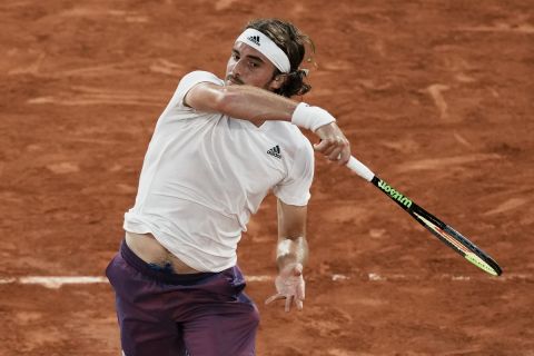 Ο Στέφανος Τσιτσιπάς στον προημιτελικό του Roland Garros