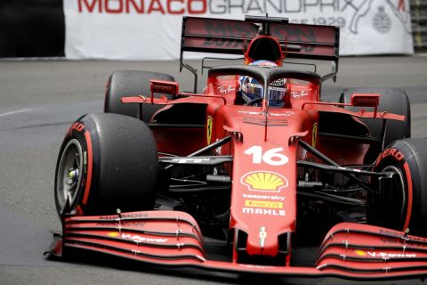 Ο Λεκλέρκ στις ελεύθερες δοκιμές του GP του Μονακό με τη Ferrari