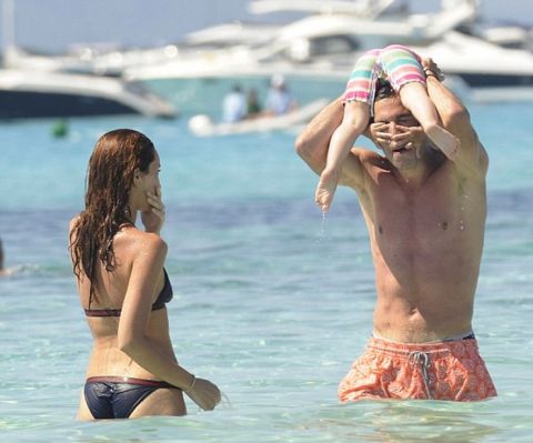 22.JUNE.2011 - FORMENTERA - SPAIN

ARSENAL FOOTBALLER PLAYER ROBIN VAN PERSIE AND FAMILY ON HOLIDAY IN TRENDY ISLAND OF FORMENTERA IN SPAIN.

**NOT AVAILABLE FOR ITALY**

BYLINE MUST READ:  XPOSUREPHOTOS.COM

PLEASE CREDIT AS PER BYLINE 
*GERMAN CLIENTS, PLEASE CALL TO AGREE FEE PRIOR TO PUBLICATION
*UK CLIENTS MUST CALL PRIOR TO TV OR ONLINE USAGE PLEASE TELEPHONE 020 7377 2770 & +1 310 600 4723*