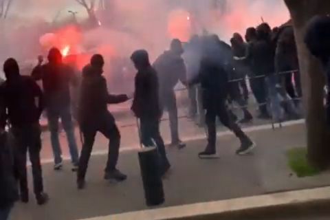 Μαρσέιγ - Βασιλεία: Επεισόδια έξω από το Βελοντρόμ μεταξύ οπαδών και αστυνομίας