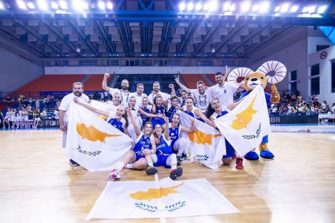 Η Εθνική Γυναικών της Κύπρου κατέκτησε το χρυσό μετάλλιο στο EuroBasket μικρών κρατών
