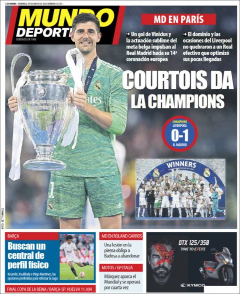 Το πρωτοσέλιδο της Mundo Deportivo (29/05/22)