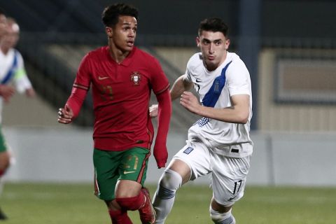 Φάση από την αναμέτρηση της Εθνικής Ελπίδων με την Πορτογαλία | 29 Μαρτίου 2022