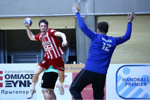 Ολυμπιακός - Διομήδης 33-26: Εύκολη νίκη και μαθηματική κατάκτηση της πρώτης θέσης στην κανονική διάρκεια της Handball Premier