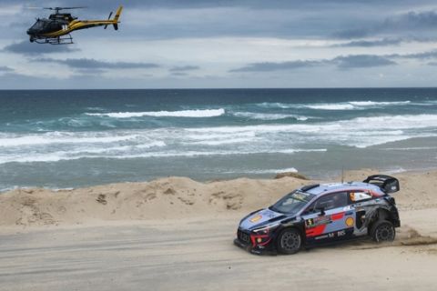 Thierry Neuville (BEL) performs during FIA World Rally Championship 2018 in Coffs Harbour, Australia on November 16, 2018