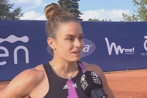 Η Μαρία Σάκκαρη σε δηλώσεις στο Parma Open
