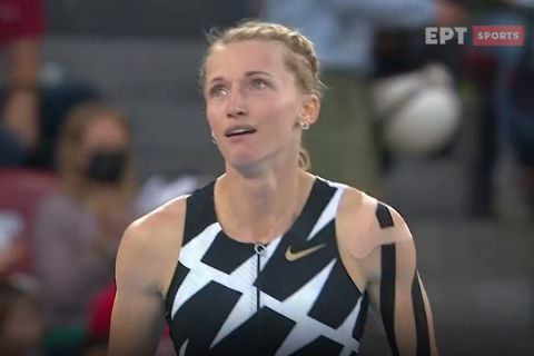 Η Ανζτέλικα Σιντόροβα μετά το εκπληκτικό άλμα στα 5,01μ. στον τελικό του Diamond League