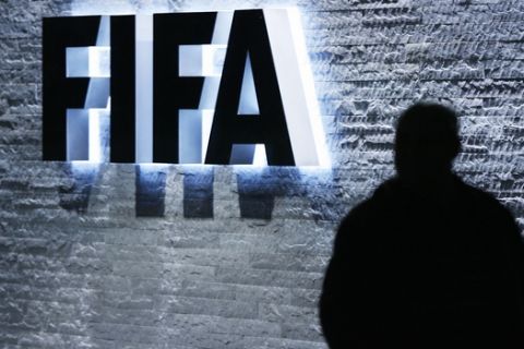 The FIFA logo at the headquarters Zurich, Switzerland, on Monday Oct. 29, 2007. FIFA's executive committee voted unanimously to end its policy of rotating the hosting of World Cups through its six continental confederations.  (AP Photo/Keystone, Steffen Schmidt)