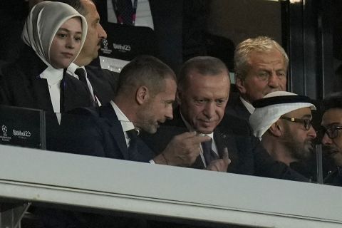 Ο Ερντογάν στον τελικό του Champions League