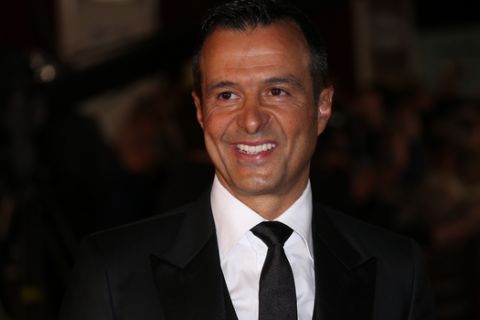 Jorge Mendes poses for photographers upon arrival at the world premiere of the film 'Ronaldo, in London, Monday, Nov. 9, 2015. (Photo by Joel Ryan/Invision/AP)