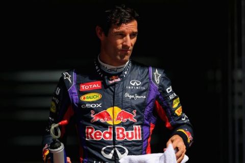 YEONGAM-GUN, SOUTH KOREA - OCTOBER 04:  Mark Webber of Australia and Infiniti Red Bull Racing is seen following practice for the Korean Formula One Grand Prix at Korea International Circuit on October 4, 2013 in Yeongam-gun, South Korea.  (Photo by Clive Rose/Getty Images) *** Local Caption *** Mark Webber