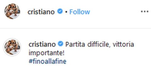 Ντρίμπλα Ρονάλντο στο Instagram για την αλλαγή του από τον Σάρι