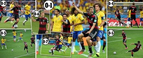Βραζιλία - Γερμανία 1-7