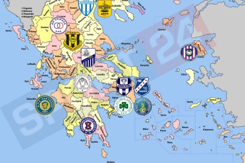Ο χάρτης της Football League 2016-2017