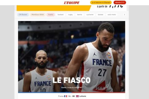 MundoBasket 2023: "Le Fiasco" ο τίτλος της Equipe για τον αποκλεισμό της Γαλλίας