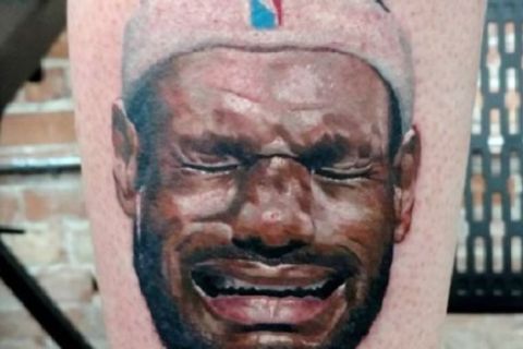 Το tattoo του fan του Τζόρνταν για τον ΛεΜπρόν Τζέιμς