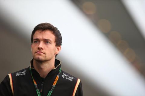 SUZUKA, JAPAN - SEPTEMBER 25:  Jolyon Palmer of Great Britain and Lotus walks int he paddock during practice for the Formula One Grand Prix of Japan at Suzuka Circuit on September 25, 2015 in Suzuka.  (Photo by Mark Thompson/Getty Images)