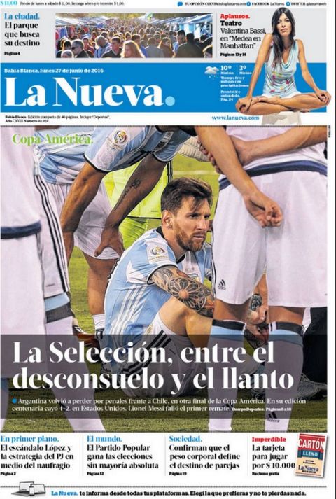 Τι γράφουν τα ΜΜΕ της Αργεντινής για τον χαμένο τελικό και το αντίο του Μέσι