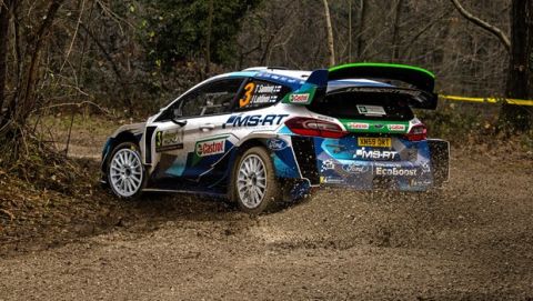 Teemu Suninen (FIN) and Jarmo Lehtinen (FIN) of team M-Sport Ford WRT are racing during FIA World Rally Championship in Monza, Italy on December 3, 2020 // Jaanus Ree/Red Bull Content Pool // SI202012030388 // Usage for editorial use only // 