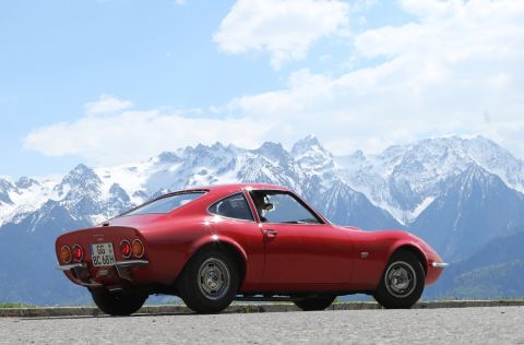 Simply breathtaking: The Opel GT can be admired during the Bodensee-Klassik in early May.