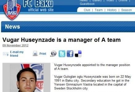 H ιστορία του Χουσεϊνζάντε: Από το Football Manager στη Mπακού  