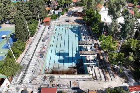 Η τραγική εικόνα του Ολυμπιακού Κολυμβητηρίου του Ζαππείου