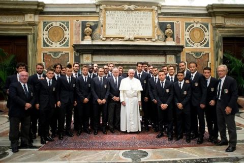 Ο Πάπας υποδέχτηκε Εθνική Ιταλίας & Αργεντινής