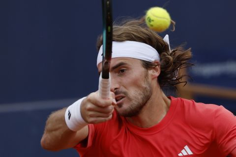 Ο Στέφανος Τσιτσιπάς στο Barcelona Open