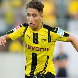 HALLE, GERMANY - AUGUST 23: Emre Mor of Borussia Dortmund in action during the friendly match between Hallescher FC and Borussia Dortmund at Erdgas-Sportpark on August 23, 2016 in Halle, Germany.  (Photo by Alexandre Simoes/Borussia Dortmund/Getty Images)
