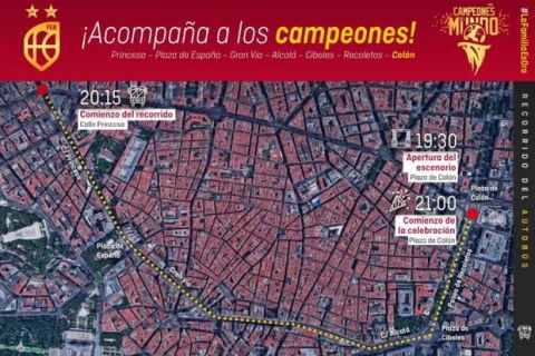 LIVE Streaming: Η παρέλαση των Παγκόσμιων Πρωταθλητών στη Μαδρίτη
