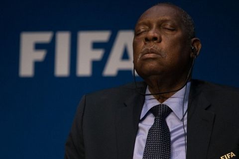 ZURICH, SWITZERLAND - DECEMBER 03: Acting FIFA President Issa Hayatou attends a FIFA Executive Committee Meeting Press Conference at the FIFA headquarters on December 3, 2015 in Zurich, Switzerland. (Photo by Philipp Schmidli/Getty Images)
